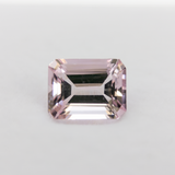 Natural Cor De Rosa Pink Morganite 2 Ct Emerald Cut 9×7 mm Loose Gemstone – Peach Pink Morganite for Engagement Ring or Pendant