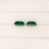 1.35ct zambian emerald emerald cut 8x6mm loose green gemstone