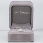 14K white gold lab grown diamond eternity band