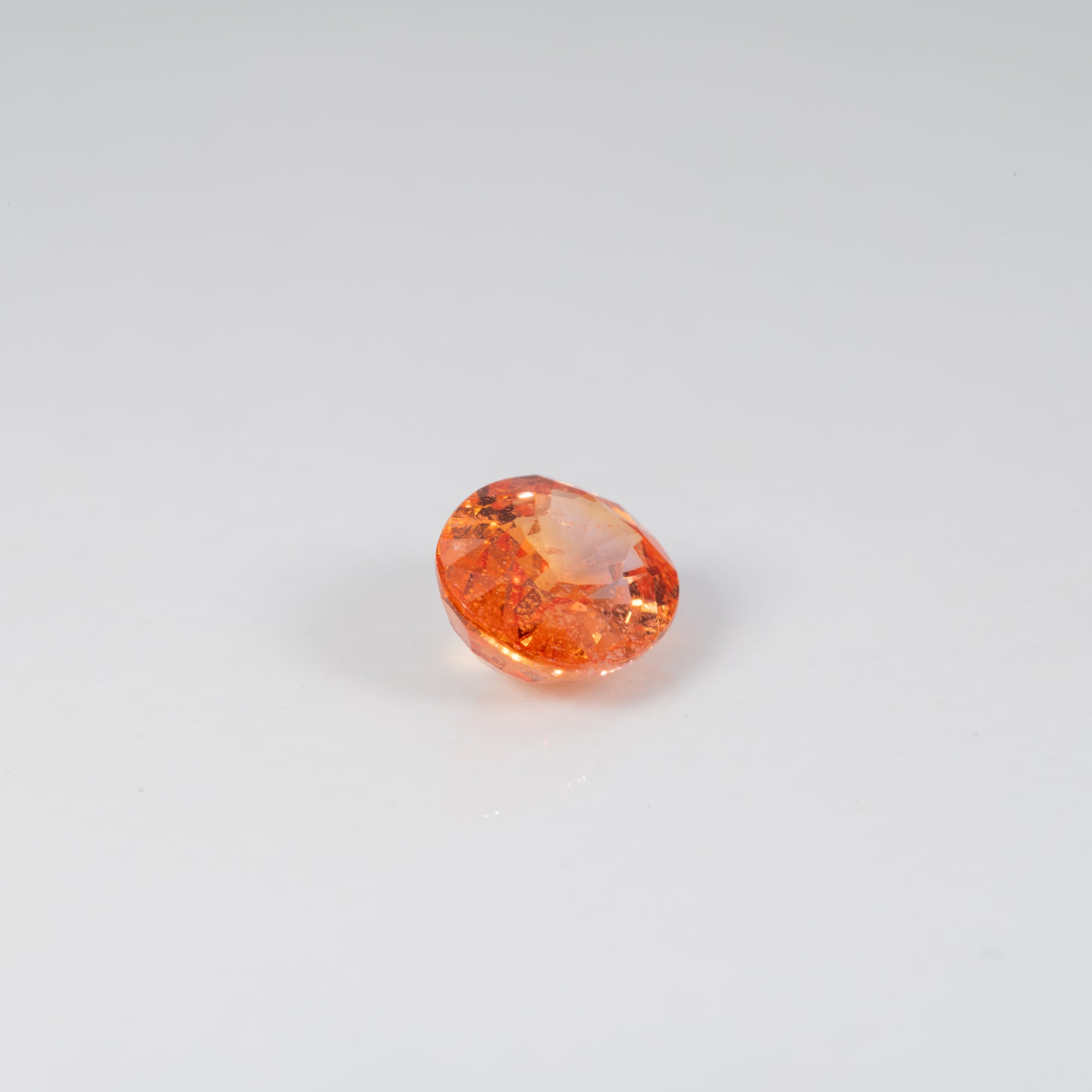 1.36 carat natural Ceylon padparadscha sapphire oval 7.6x5.8mm loose gemstone – view 2