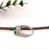 GIA Certified Colombian Emerald Bespoke Heirloom Ring