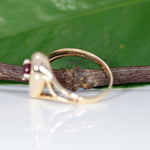 14K yellow gold Madagascar ruby estate ring