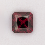 5.95ct Purple Garnet asscher 9.7mm loose purple gemstone