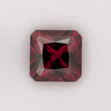 5.95ct Purple Garnet asscher 9.7mm loose purple gemstone