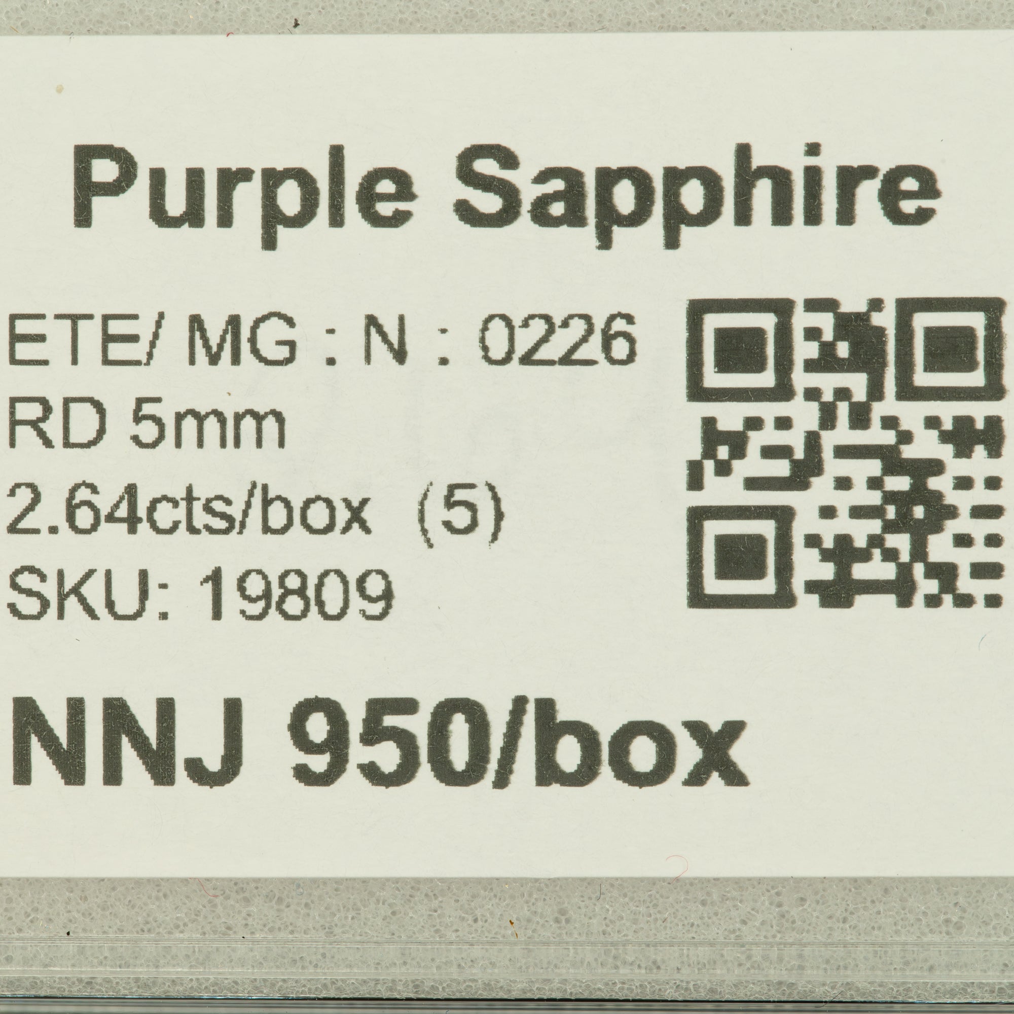 0.52 carat natural purple and pink sapphire round 5mm loose gemstone – view 2
