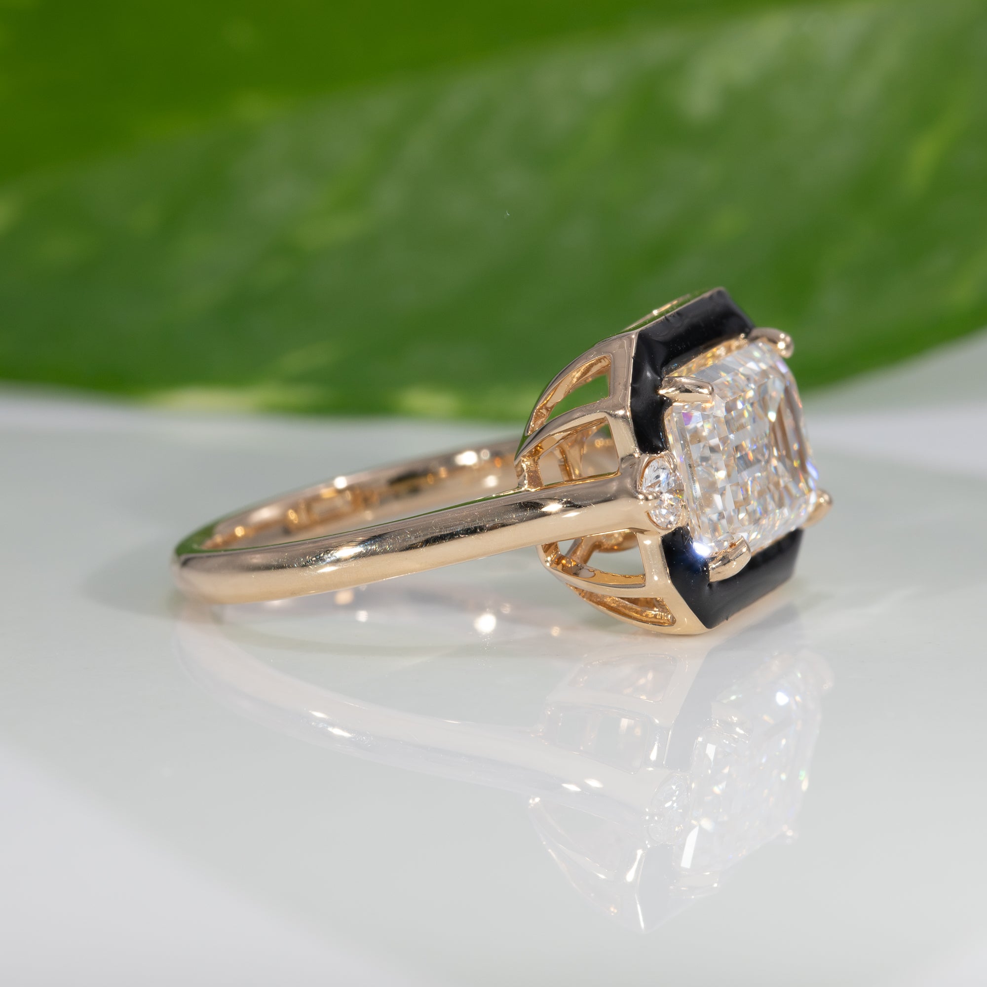 14K Yellow Gold Lab Grown Diamond Ring