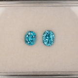 Natural Cambodian Blue Zircon Oval Shape 7.6x5.8x6.2mm 2.78ct Loose Gemstone