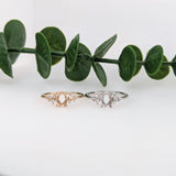The Bubbly Bride Stunning Engagement Ring Design in 14K Solid Gold | Oval 6x4 7x5 8x6 Customizable