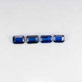 1.68 carat natural Ceylon blue sapphire emerald cut 6x4mm loose gemstone – view 2