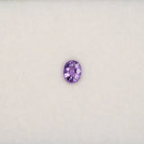 0.44 carat natural purple sapphire, oval 5x3.9mm Ceylon loose gemstone