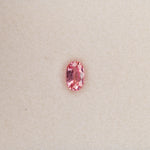 0.59 carat natural padparadscha sapphire, oval 6x3.9mm pink-orange loose gemstone