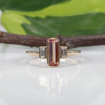 14K yellow gold imperial topaz ring