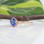14K rose gold tanzanite ring
