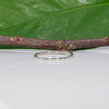 10K white gold single diamond estate ring