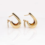 7.37g Estate Hoop Earrings | 14k Solid Gold