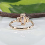 14K yellow gold imperial topaz ring