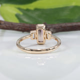 14K yellow gold imperial topaz ring