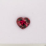3.75ct Purple Garnet heart 10.3x8.9mm loose purple gemstone