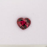 3.75ct Purple Garnet heart 10.3x8.9mm loose purple gemstone