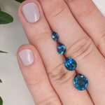Pear Cut London Blue Topaz Loose Gemstone 5