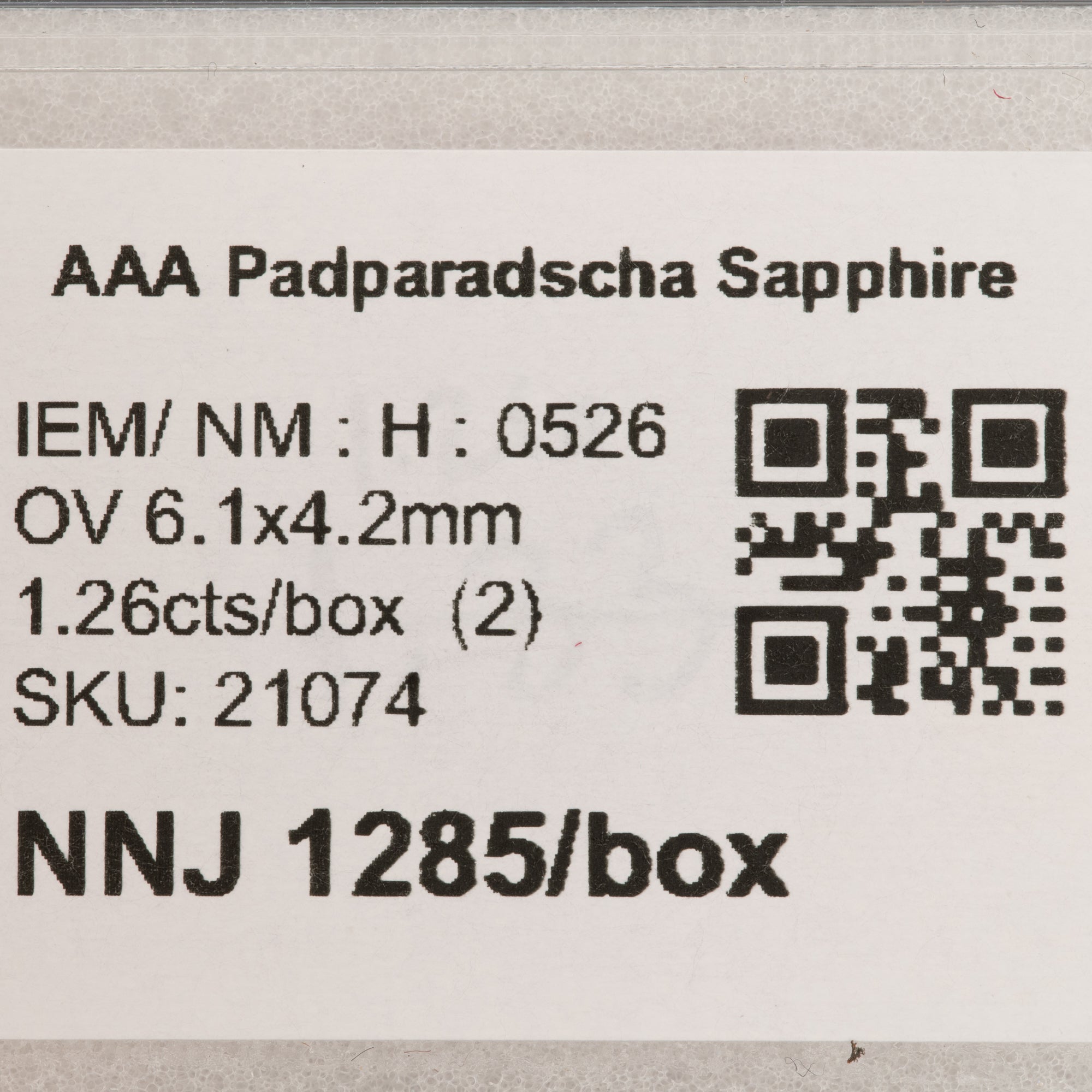 0.63 carat natural Ceylon padparadscha sapphire oval 6.1x4.2mm loose gemstone – view 2