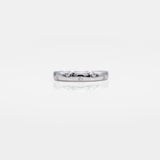 14K white gold diamond band