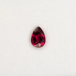 1ct rubellite tourmaline pear 8.2x5.7mm loose red gemstone