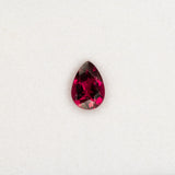 1ct rubellite tourmaline pear 8.2x5.7mm loose red gemstone