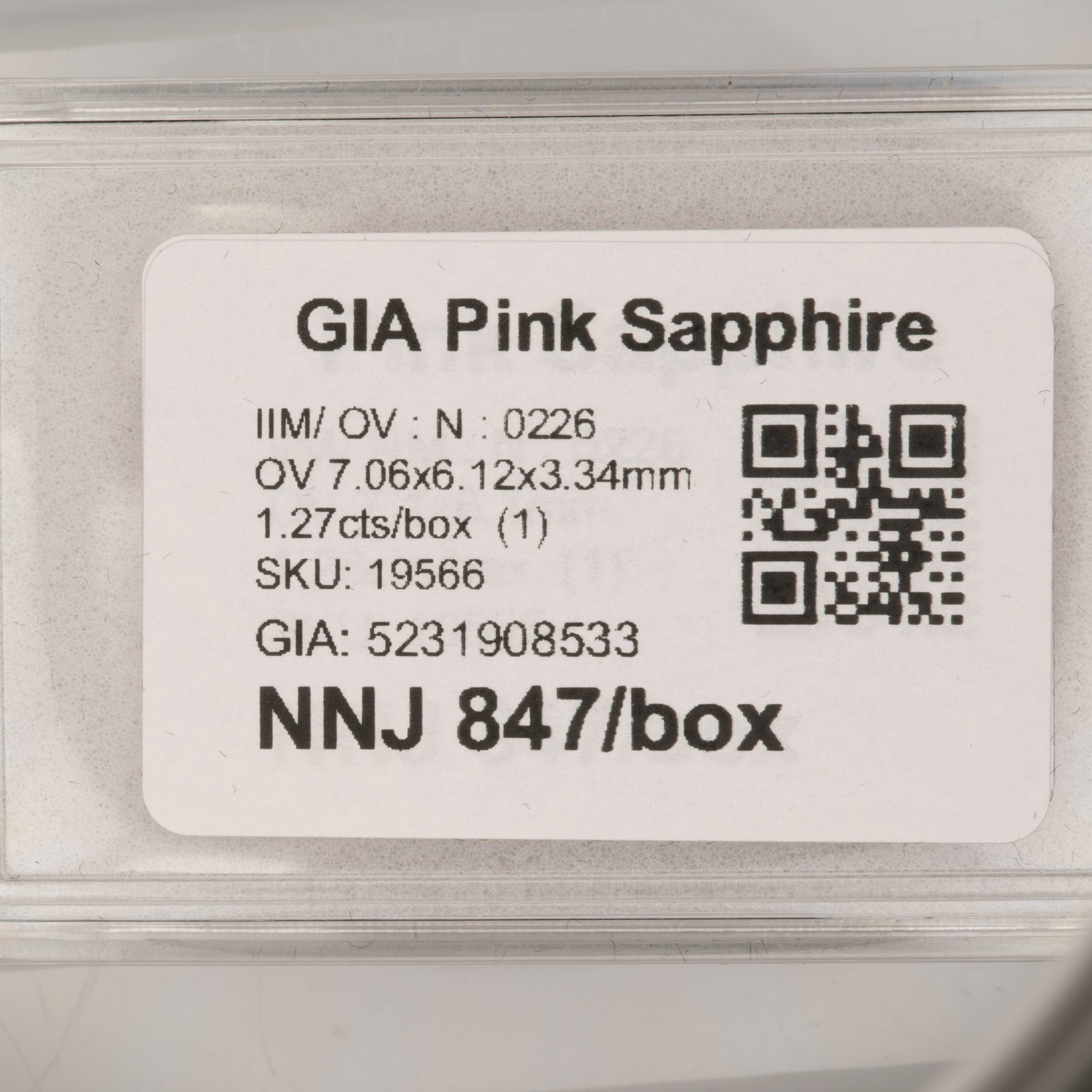 1.27 carat natural pink sapphire oval 7.06x6.12mm loose gemstone – view 4