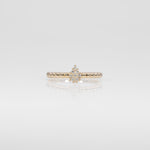 14K yellow gold diamond band