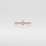 14K yellow gold diamond band