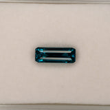 natural cambodian blue zircon emerald cut loose gemstone