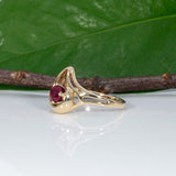 14K yellow gold Madagascar ruby estate ring