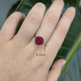 Natural Round Madagascar Ruby Loose Gemstone for Fine Jewelry | Red Ruby Gemstone for Rings, Pendants & Luxury Jewelry Making