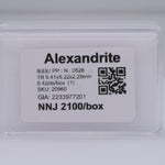0.42 carat natural color-change alexandrite trillion, 5.41x5.22mm untreated loose gemstone – view 6
