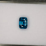 natural cambodian blue zircon cushion loose gemstone