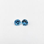 Round Cut London Blue Topaz Loose Gemstone 2