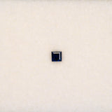 0.34 carat natural blue sapphire, princess 2.8mm loose gemstone