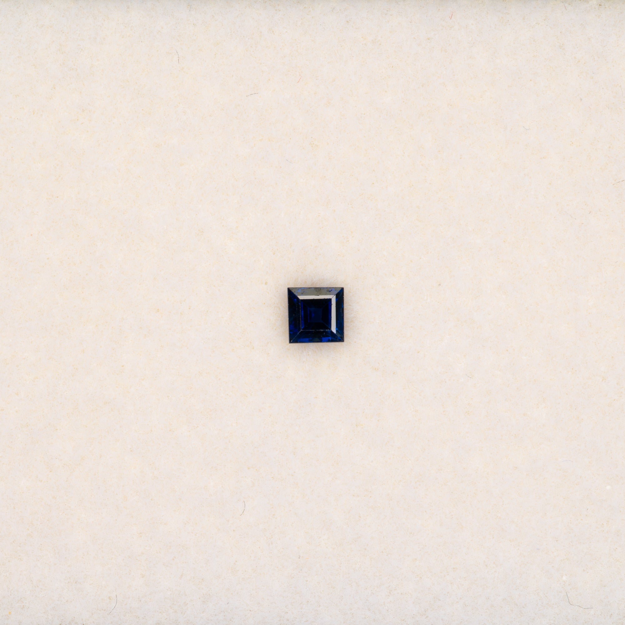 0.34 carat natural blue sapphire, princess 2.8mm loose gemstone