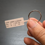 Open Band Stackable Diamond Ring with Natural Diamond Accents in Solid 14K Gold