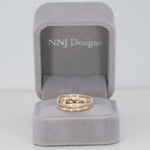14K yellow gold diamond ring