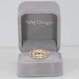 14K yellow gold diamond ring