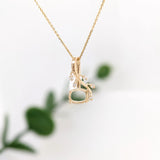 Dainty Vine Pendant Semi Mount w Diamond Accents