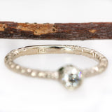 Mayra 14K White Gold Lab Grown Diamond Ring | Round 3mm