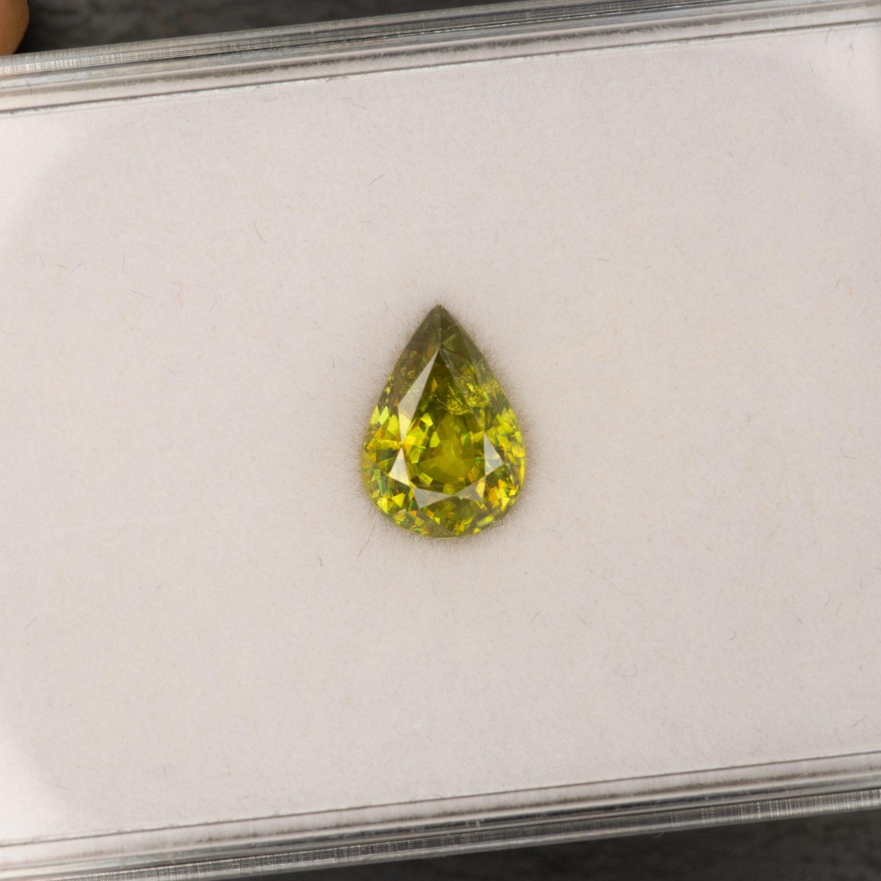 Sphene Pear Loose Gemstone 2.82 Carat