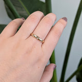 14K Yellow Gold Natural Diamond Women's Wedding Band