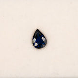 1.40 carat natural blue sapphire, pear 8.05x6mm Ceylon loose gemstone