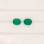 0.98ct zambian emerald oval 7x5.5mm loose green gemstone