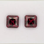 5.95ct Purple Garnet asscher 9.7mm loose purple gemstone