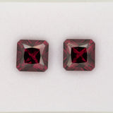 5.95ct Purple Garnet asscher 9.7mm loose purple gemstone